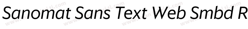 Sanomat Sans Text Web Smbd Regular字体转换